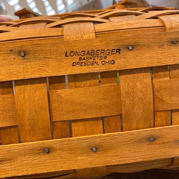 Vintage Longaberger Woven Boho Natural Basket 1989 - Picture 8 of 9
